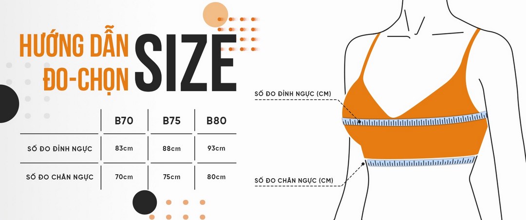 Hướng dẫn cụ thể cách size áo ngực phù hợp